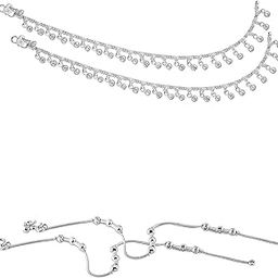Lila Traditional Trendy Jewellery All Occassions Anklets Payal Pair for Women/Girls Alloy Anklet (Pack of 4)(Bzr_ComboPayal-114Parent-(1PairEach))-image-64