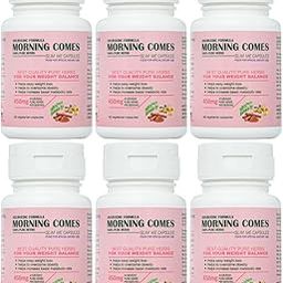 Morning Comes Slim Me Ayurvedic Capsules Ayurvedic Blend for Natural Weight Management, Fat Burner Supports Balanced Metabolism, Facilitates Nutrient Absorption, Easy to Incorporate (Pack of 6)-image-63