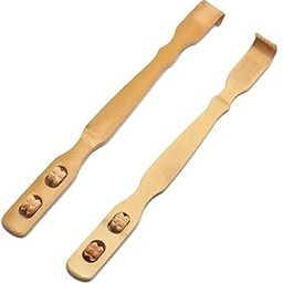Pride of Kerala's Traditional Ayurvedic Bamboo Wooden Back Scratcher & Self Massager Stick with Double Ball - Handcrafted, Portable, 18 Inch, Ideal for Adults, Grandparents, Old Grandpa & Grandma - Pack of 2-image-65