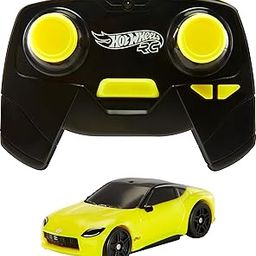 Hot Wheels RC Toy Car, Remote Controlled Nissan Z 1:64 Scale with Controller & USB Cable, Works On & Off Track cc-50