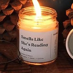 Kitabay Scented jar Candle | Smells Like She’s Reading Again - Scented Candle | 100% Natural Wax & Lead Free Wick | Upto 30Hrs of Clean Burning | Smokeless & Non-Toxic Candles | 200 GMS-image-42