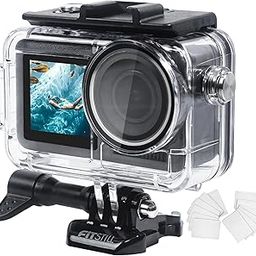 ZORBES® Waterproof Case for DJI Action 5PRO/4/3 with Anti-Fog Underwater Housing Shell Cage Supports 50M/164FT Deep Diving Scuba Snorkeling Swimming with Quick Release Screw, Camera Accessories-14