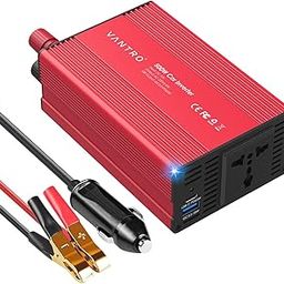 VANTRO 500W Car Inverter DC 12V to AC 220V with QC3.0 & PD 65W USB, Universal Socket, 200W via Cigarette Lighter, 500W via Direct Battery Connection-25