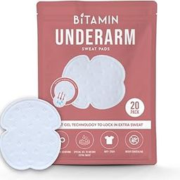 Bitamin Underarm Sweat Pad for Women & Men| Armpit Sweat Pads for Women Blouse with Gel Technology to Control Odour | Large Covering Underarm Pads to Prevent Stain | Skin Friendly (20 pads)-image-97