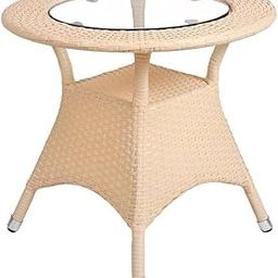 OUTAREA Patio 1 Table Patio Furniture Sets (1 Table Only) for Outdoor Indoor Garden Balcony Bedroom Powder Coated Frame Uv Protected (24 * 24 cm)(Honey)-27