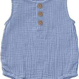 Organic Cotton Muslin Baby Onesie/Bodysuit | Pack of 1 |-image-52