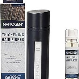 Nanogen Thikening Hair Fibre Dark Brown 30 gm with Locking Spray 100ml (Combo Pack)-48