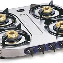 Glen 4 Burner Stainless Steel Gas Stove with Brass Burner (CT1044SS)-image-70