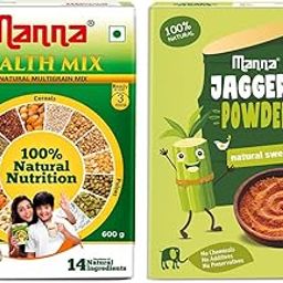 Manna Health Mix 600g and Manna Jaggery Powder 350g Combo Pack | 100% Natural, Zero Added Sugar, No Preservatives, No Chemicals-18