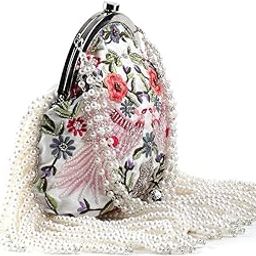 Women White Base Multicolour Embroidered Tassel Batuwa-image-18