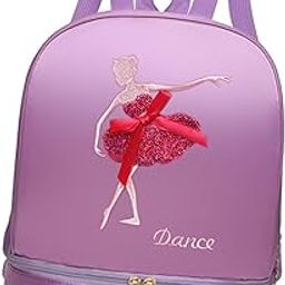 CLUB BOLLYWOOD The Style Sutra Ballet Dance Backpack Children's Backpack Girls Ballerina Bag for Gymnastics Purple Style B-image-68