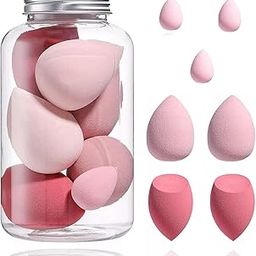 Prosopyare Makeup Sponge Set Beauty Blender with Egg Case, Soft Sponge For Liquid Foundation, Creams, and Powders, Latex Free Wet and Dry Makeup (4 Big + 3 Mini-7 Pcs set) (MULTICOLOUR)-5
