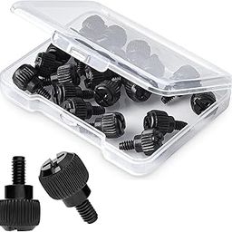 20x Computer Case Thumb Screws,6-32x6 M3.5 PC Case Screws for Desktop Computer Case Cover Hard Drives Power Supply PCI Slots 6-32 Thread Screws Black-11