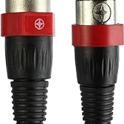 EKAAZ XLR Male to Female Microphone Cable Mic XLR Patch Cable Stage And Studio Power Professional 3 pin Mic Cable Black - (5ft/1.5M)-picture-7