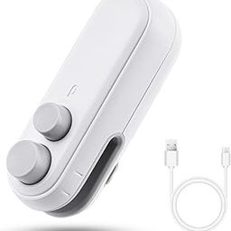 Mini Seal Machine, 2 in 1 USB Rechargeable Magnetic Heat Sealing & Cutting, Portable Handheld Vacuum Sealer for Food, Snacks, Chips, Fresh Storage, Plastic Bags Sealing Machine. (Multicolor)-image-37