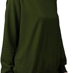 Women's Cotton Round Neck Regular Fit Full Sleeve Winterwear Sweat Shirt for Women L319-image-48