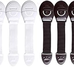 Kids Station Furniture Safety Locks for Kids, Pack of 4 Brown + 4 White, Made in India Child Safety, Locks for Drawers, Cabinets, Fridge, Cupboard Lock, Strong and Adhesive Safety Locks-image-42