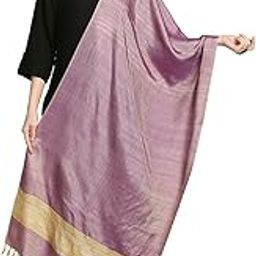 Women's Two tone Light Purple Cotton Silk Stole/Dupatta-7