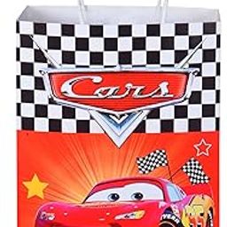 Prakruthi Pulp Art Gift Paper Bag Cars Lightning Mcqueen Theme For Kids Birthday Party, Baby Shower Presents, Return Gifts-8"X10"X3" (Wxhxg)-Pack Of 10,Multicolor-image-19