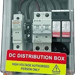 Daystar Solar DC Distribution Box 1-in-1-out with DC SPD 600V | Suitable for 1kW to 5kW Solar Panels | Equipped with a 16A 2 Pole DC MCB and a 15A 1000V DC Fuse-25