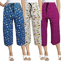 Women 3/4 th Night Wear Capri-image-95