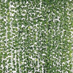 SUPER GELINGEN Artificial Money Plant Ivy Garland Set of 6 8ft Each UV Resistant Fake Vines Green Hanging Leaves for Garden Wall Decor Indoor Outdoor-11