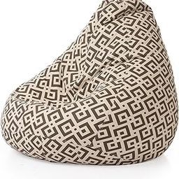 Style Homez Classic Cotton Canvas Geometric Printed Bean Bag XXXL Size Cover Only-picture-30