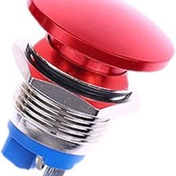 UJEAVETTE Momentary Push Button Utility Accessory Easy Installation Professional Metal 16 mm-23