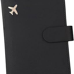 Card Holder Protector Document Organizer Passport Cover for Men Gift Wedding Black | Travel Accessories | Luggage Equipment-32