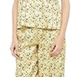 Women's Satin Printed Top & Pyjama Set - Beige-picture-41