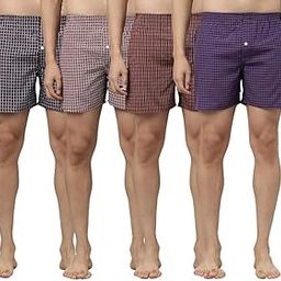 Pack of 4 Unisex Boxer Cotton Type (Medium Quality).-image-58