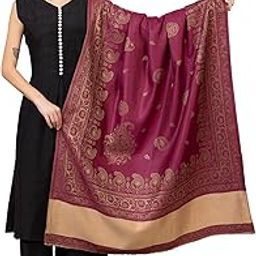 chkokko Women Winter Shawls Stylish Woolen Stoles-picture-12