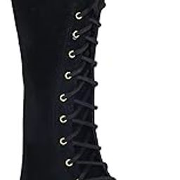 Women's | Ladies | Female high Knee Long Boot Black Girls Comfortable, Fashionable, Synthetic Velvet, Shoes College Wear | Casual Boots-image-85