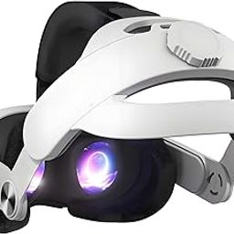 GetD Comfort Head Strap for Oculus Quest 3,Replacement for Elite Strap,Super Soft Foam and Skin-Friendly PU Surface, Lightweight and Adjustable VR Accessories Compatible with Oculus/Meta Quest 3-4
