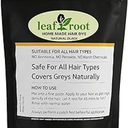 Leaf Root Natural Black Hair Dye | Organic Herbal Hair Dye, a 100% plant-based formula crafted to color your hair gently and safely | Chemical-Free, No Ammonia No Peroxide, Suitable for All Hair Types-Packof 1-image-98