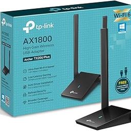 Tp-Link Ax1800 Wi-Fi 6 Dual Antennas High Gain Wireless USB 3.0 Adapter,Dual-Band,Auto Driver,Mu-Mimo,Low- Latency,1-Meter Cable,Supports Windows 10/11,Highly Secure Wpa3 (Archer Tx20U Plus)-Black-18