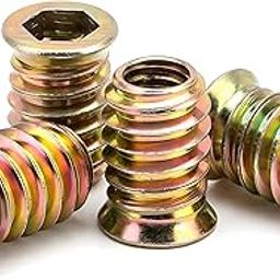 SKY CRAFT (Pcs-25) M6x10 mm Wood Insert Interface Threads Imported Export Quality | Zinc Alloy Wood Insert Interface Screws Bolts Nuts Fixing Furniture Mounting Fasteners-image-44