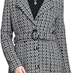 Womens Self Design Black Notch Lapel Full Sleeve Coat_224067368-1-34-image-73