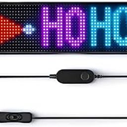 LICAEVEY Programmable LED Sign for a Car Windshield, Bluetooth App Control, Flexible Panel, Custom Text and Animations, USB Design, Proof Design-image-4