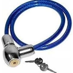Mystte Heavy Duty Helmet Lock | Anti-Theft Multipurpose Steel Cable Safety Lock|Bicycle Lock with 2 Keys for Bike, Bicycle & Cycle Pack of 1-18