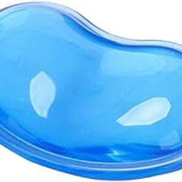 Silicone Gel Wrist Rest Cushion Heart-Shaped Translucence Ergonomic Mouse Pad Cool Hand Pillow Effectively Reduce Wrist Fatigue Pain (Blue)-19