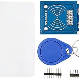 Hexonix RC522 RFID Kit – 13.56MHz Reader/Writer Module with Standard RFID Card, Key Tag, and Header Pins for Access Control & DIY Projects-83