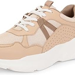 Women Chunky Sneaker | Cushioned Insole for Comfort | Stylish Lace-Up Design | Perfect for Casual Shoe for Girls (A6849)-image-78