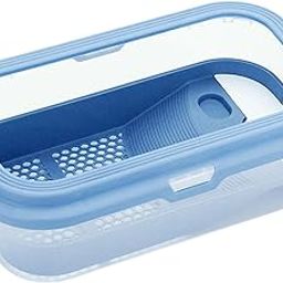 BNF® Turtle Tank with Sun Terrace Breeding Case Habitat for Frog Pet Turtle Snail M Size Blue Size-image-11