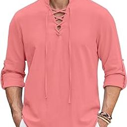 Cotton Blned Solid Casual Short Kurta for Men Full Sleeve Band Collar Stylish Shirt Kurta for Men-image-65