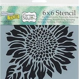 Crafters Workshop Joyful Sunflower Crafter's Workshop Template, 6 by 6"-image-8