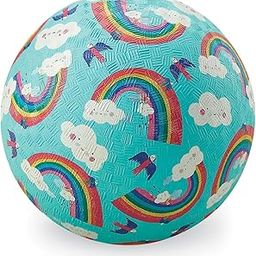 Crocodile Creek - Rainbow Dreams - Rubber Playground Ball, 7", Blue-image-81