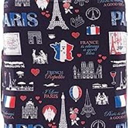 Trolley Printed Cover Luggage Bag Polyester | Trolley Bags Cover| Suitcase | Travel | Protector | Printed | Washable| Anti-Scratch for Hard Luggage (Only Cover) (Medium-24 inch)-picture-14