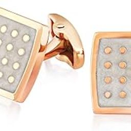 Rose Gold Plated Flyspeck Cufflinks for Men CL110261Z-11