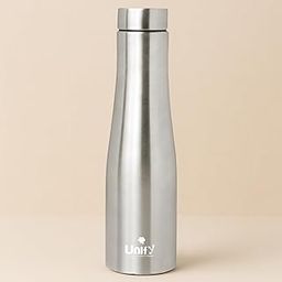 Unify Stainless Steel Water Bottle 1 Litre for Fridge, School, Office, Gym, Travel | Leak Proof, Rust Free & BPA Free | Easy to Carry Bottle for Girls, Boys, Kids & Adults (Jupiter, Set of 1, 1000 ml)-image-52